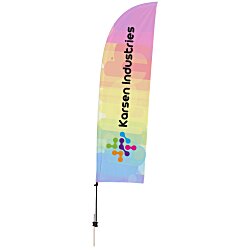 Custom Outdoor Value Blade Sail Sign - 10 1/2 feet - One Sided