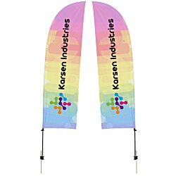 Custom Outdoor Value Blade Sail Sign - 10 1/2 feet - Two Sided