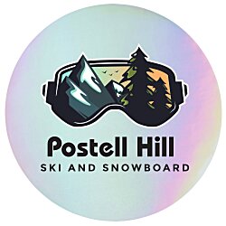 Custom Holographic Sticker - Circle - 3-1/2