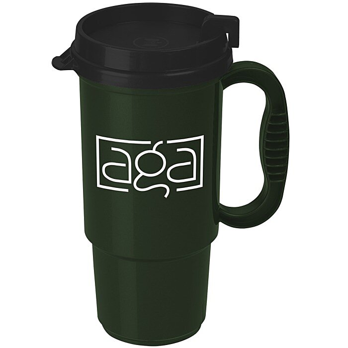 Custom Insulated Auto Mug - 16 oz - Black Interior