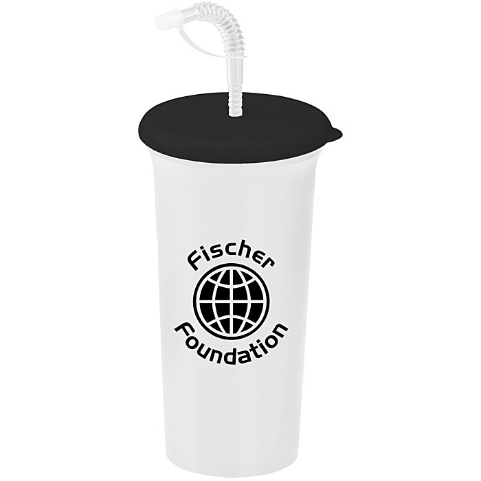Custom Sport Sipper with Straw Lid - 32 oz