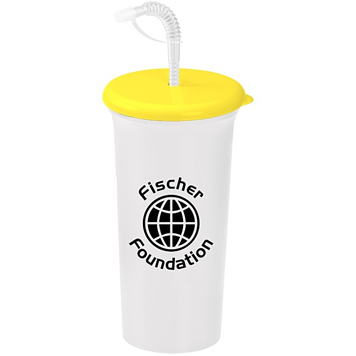 Custom Sport Sipper with Straw Lid - 32 oz