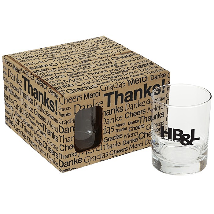 Custom Double Old-Fashioned Glass Set