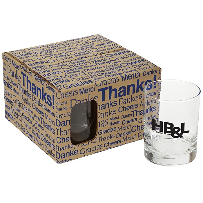 Custom Double Old-Fashioned Glass Set