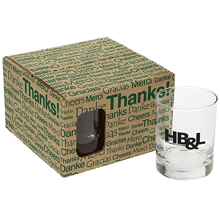 Custom Double Old-Fashioned Glass Set