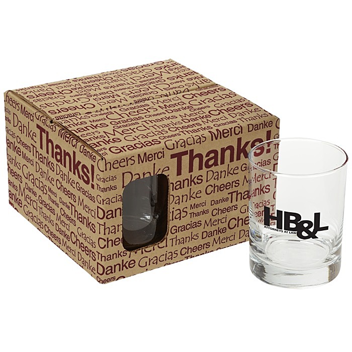 Custom Double Old-Fashioned Glass Set