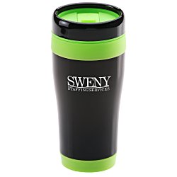 Custom Black Stainless Steel Tumbler - 16 oz.