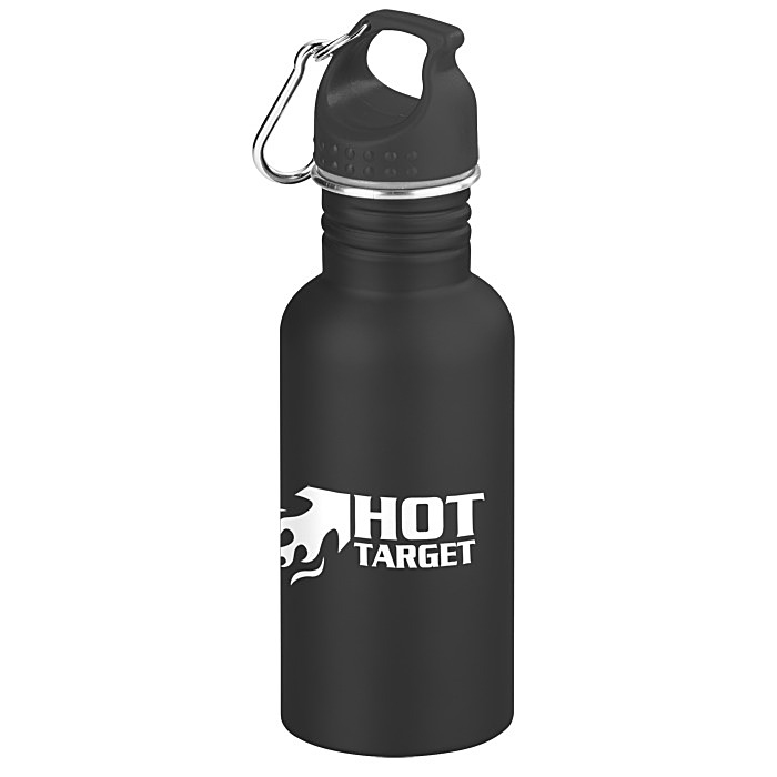 Custom Wide Mouth Matte Stainless Sport Bottle - 16 oz.