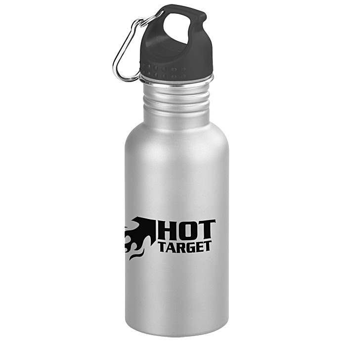 Custom Wide Mouth Matte Stainless Sport Bottle - 16 oz.