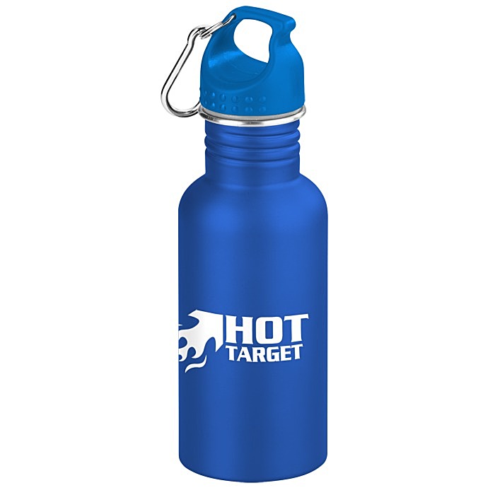 Custom Wide Mouth Matte Stainless Sport Bottle - 16 oz.
