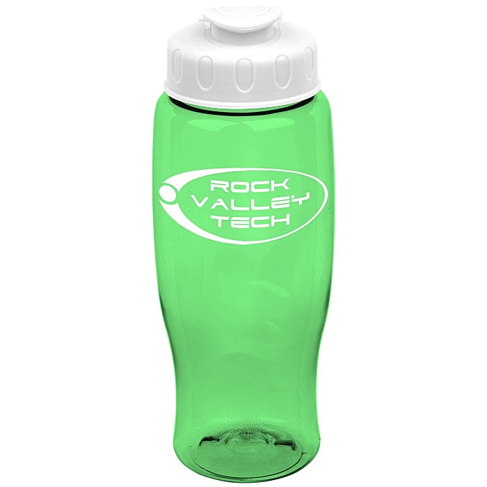 Custom Comfort Grip Bottle with Flip Lid - 27 oz