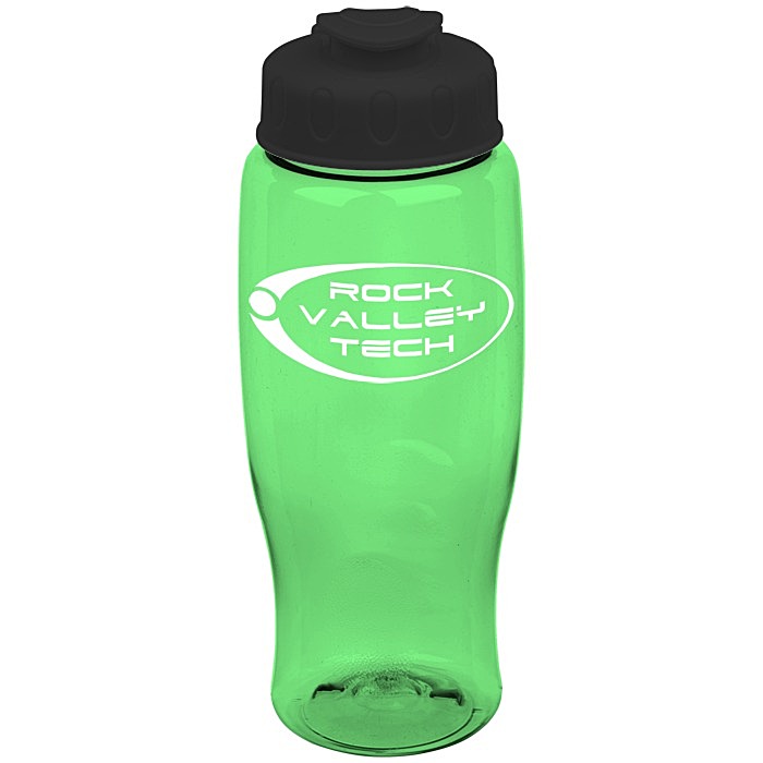 Custom Comfort Grip Bottle with Flip Lid - 27 oz