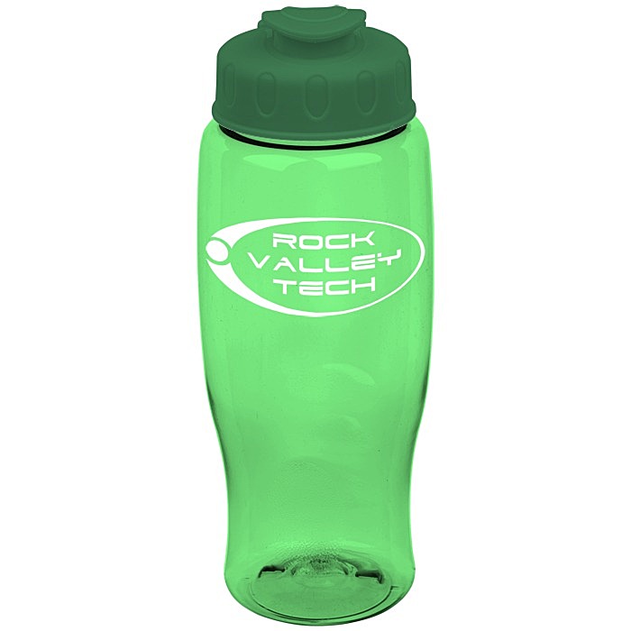 Custom Comfort Grip Bottle with Flip Lid - 27 oz
