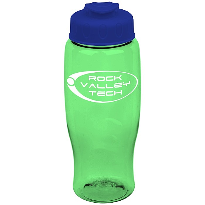 Custom Comfort Grip Bottle with Flip Lid - 27 oz