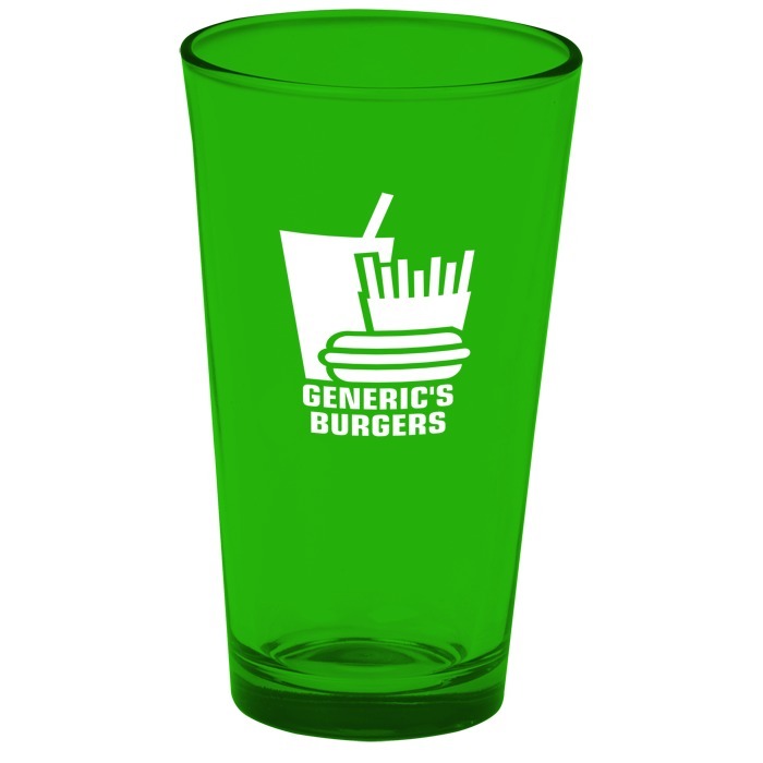 Custom Pint Glass - 16 oz - Colour