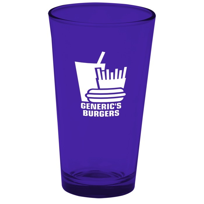 Custom Pint Glass - 16 oz - Colour