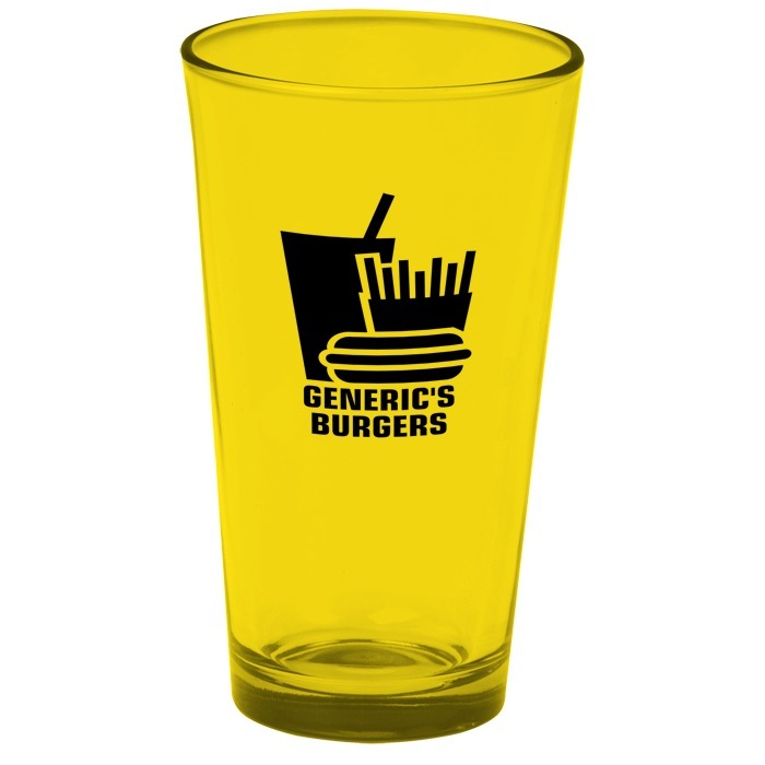 Custom Pint Glass - 16 oz - Colour