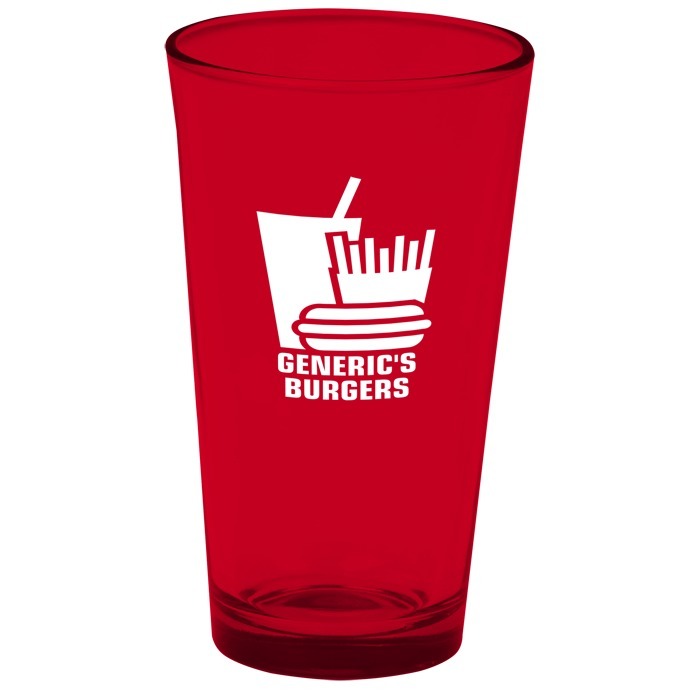 Custom Pint Glass - 16 oz - Colour