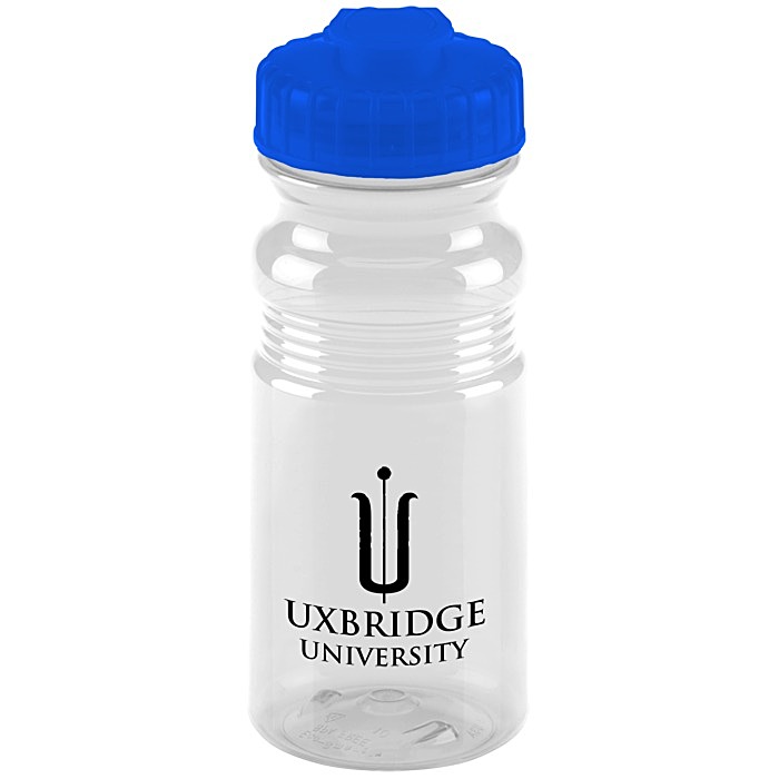 Custom Recreation Sport Bottle - 20 ounces - Flip Lid - Translucent