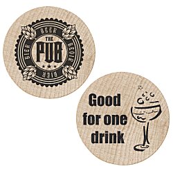 Custom Wooden Nickel - Drink