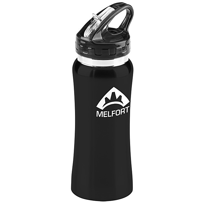 Custom Clear Spout Stainless Steel Bottle - 16 ounces