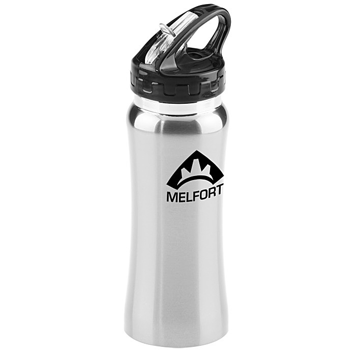 Custom Clear Spout Stainless Steel Bottle - 16 ounces