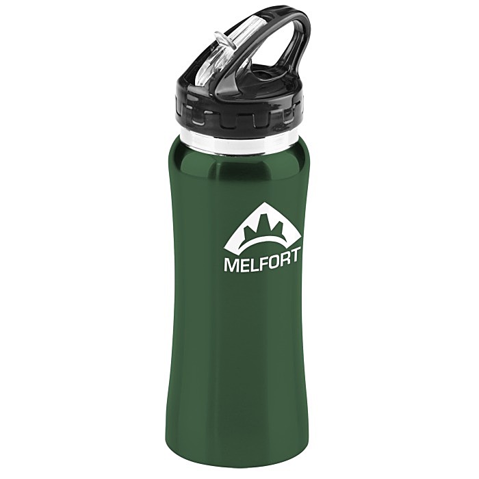 Custom Clear Spout Stainless Steel Bottle - 16 ounces