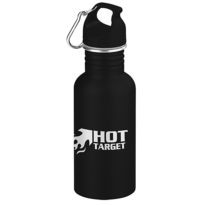 Custom Wide Mouth Matte Stainless Sport Bottle - 16 oz. - 24 hr