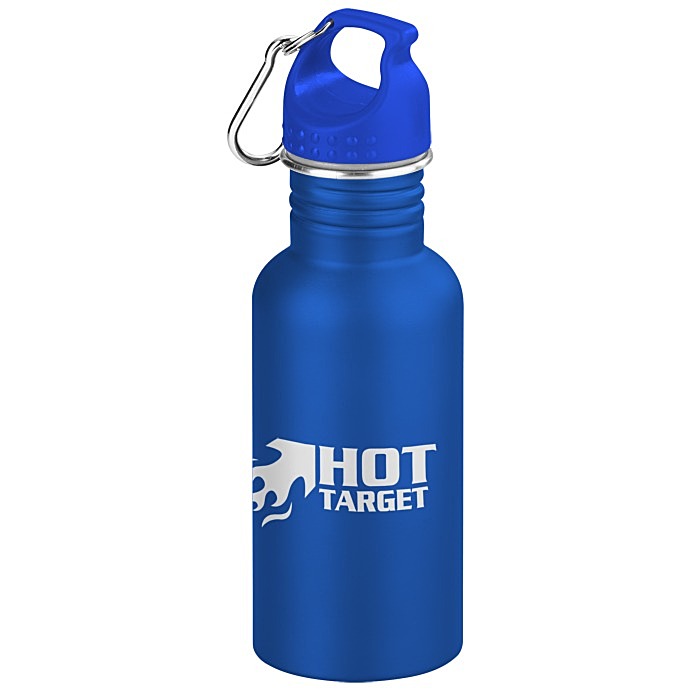 Custom Wide Mouth Matte Stainless Sport Bottle - 16 oz. - 24 hr