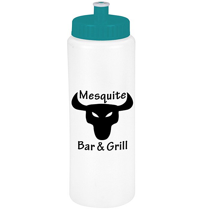 Custom Sport Bottle with Push Pull Cap - 32 oz