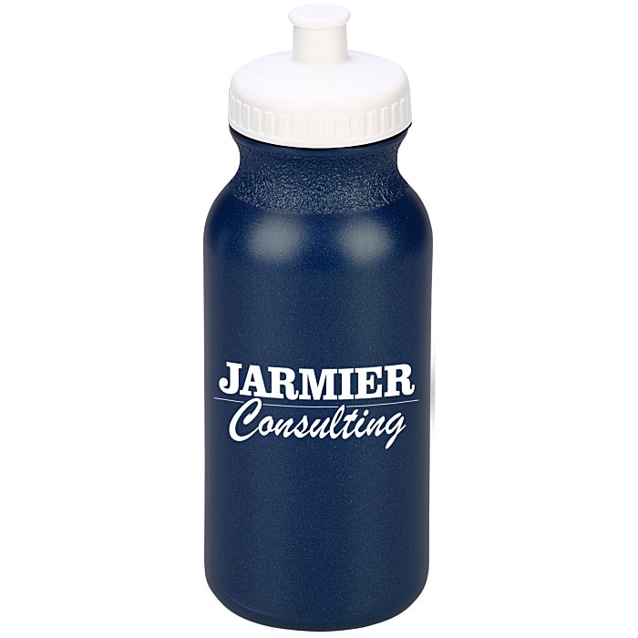 Custom Value Sport Bottle with Push Pull Lid - 20 oz - Metallic