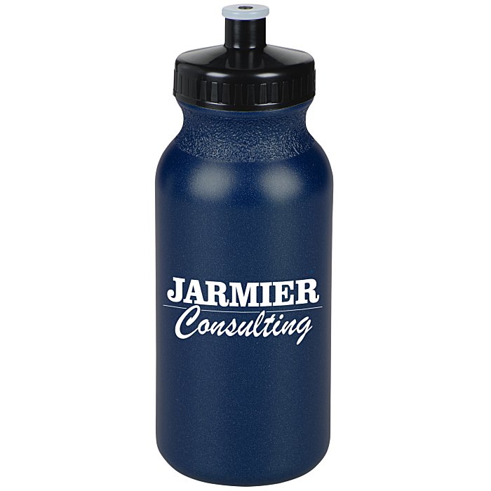 Custom Value Sport Bottle with Push Pull Lid - 20 oz - Metallic