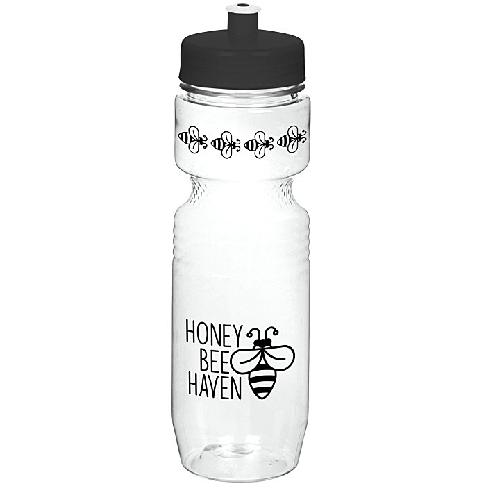 Custom Jogger Sport Bottle - 25 ounces - Translucent - Push Pull Lid