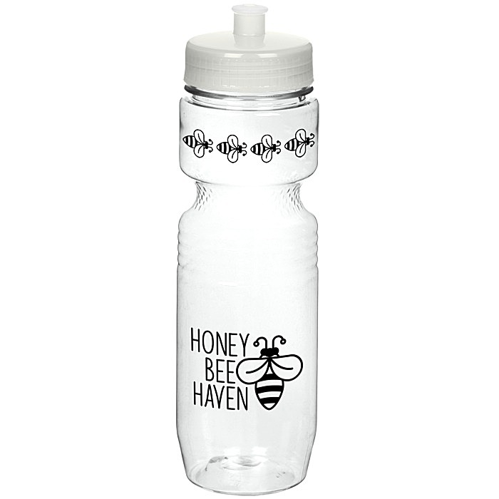 Custom Jogger Sport Bottle - 25 ounces - Translucent - Push Pull Lid