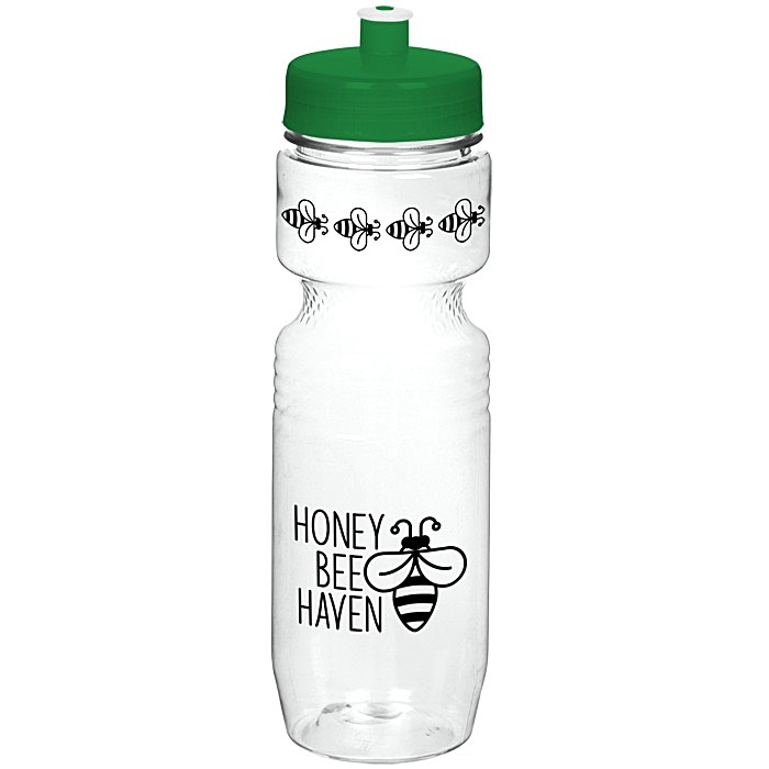 Custom Jogger Sport Bottle - 25 ounces - Translucent - Push Pull Lid