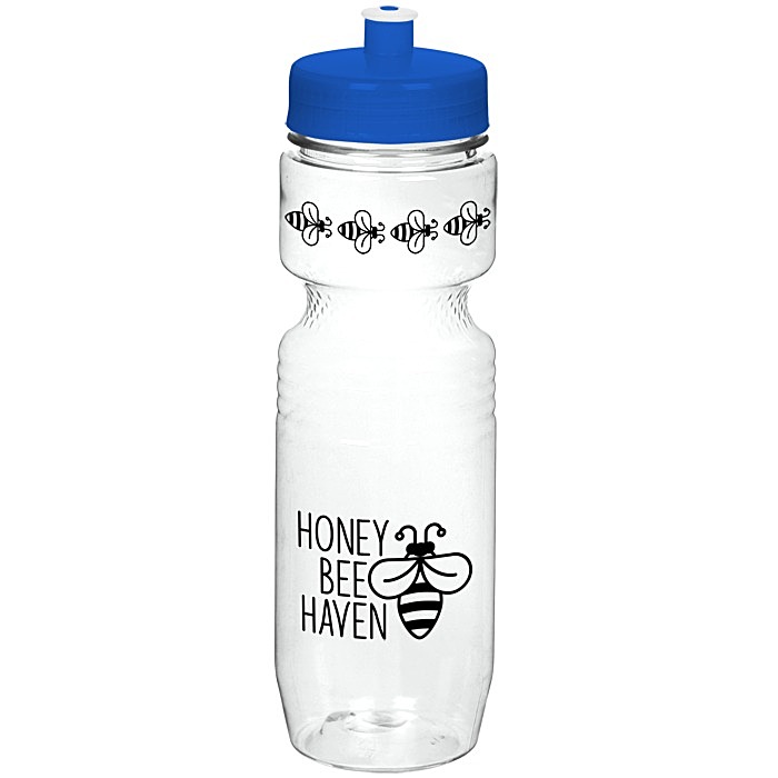 Custom Jogger Sport Bottle - 25 ounces - Translucent - Push Pull Lid