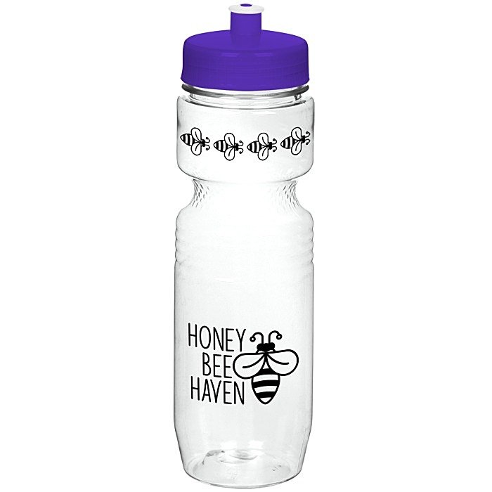 Custom Jogger Sport Bottle - 25 ounces - Translucent - Push Pull Lid