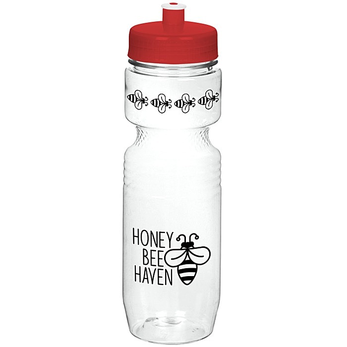 Custom Jogger Sport Bottle - 25 ounces - Translucent - Push Pull Lid