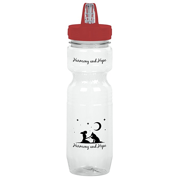 Custom Jogger Sport Bottle - 25 ounces - Translucent - Sport Sip Lid