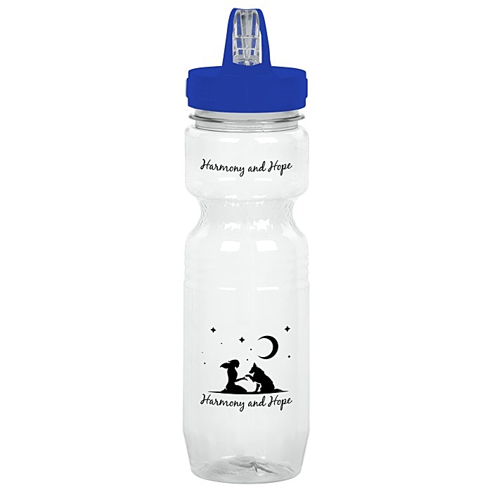 Custom Jogger Sport Bottle - 25 ounces - Translucent - Sport Sip Lid