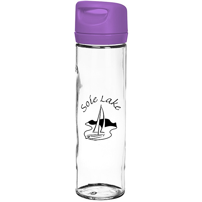 Custom Wide Mouth Glass Water Bottle - 16 oz.