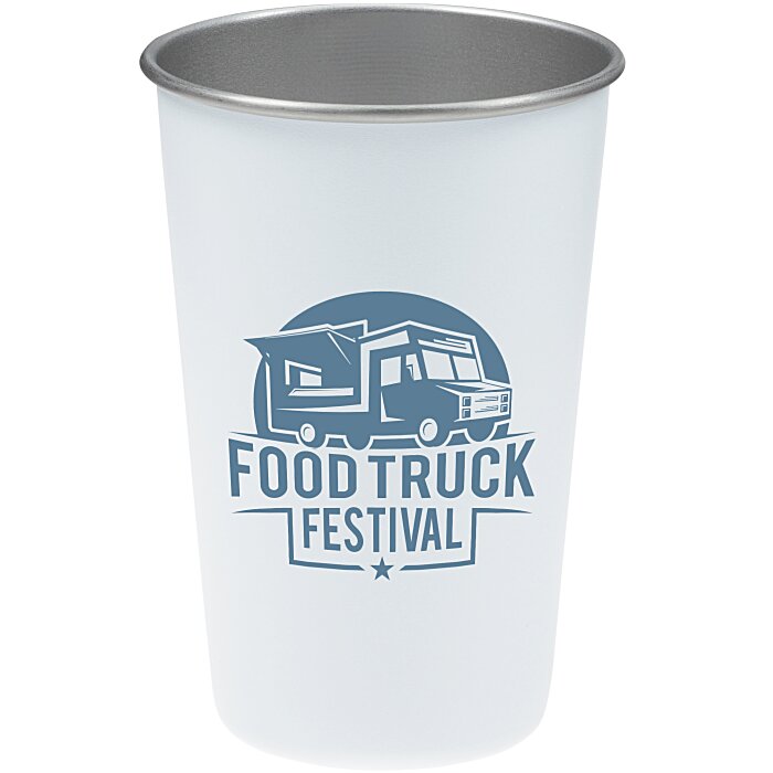 Custom Stainless Steel Pint Glass - 16 oz.
