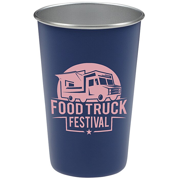 Custom Stainless Steel Pint Glass - 16 oz.