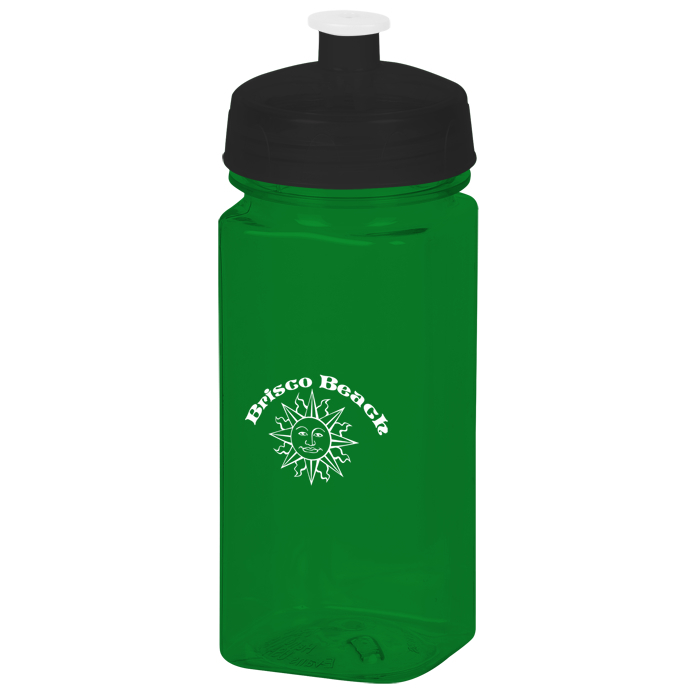 Custom PolySure Squared-Up Water Bottle - 16 oz.