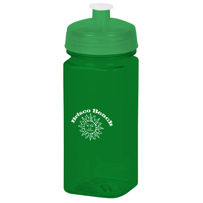 Custom PolySure Squared-Up Water Bottle - 16 oz.