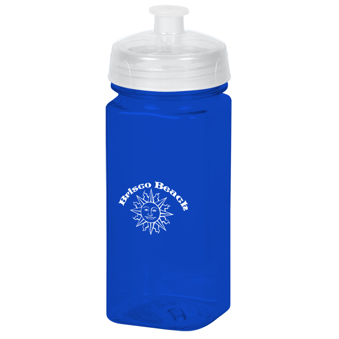 Custom PolySure Squared-Up Water Bottle - 16 oz.