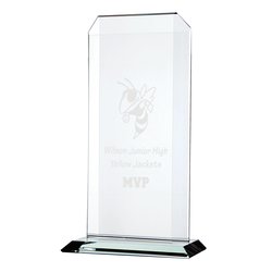 Custom Aspire Starfire Glass Award - 11 inches