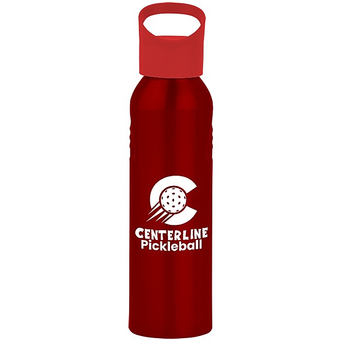 Custom Angle Up Aluminum Sport Bottle - 22 oz