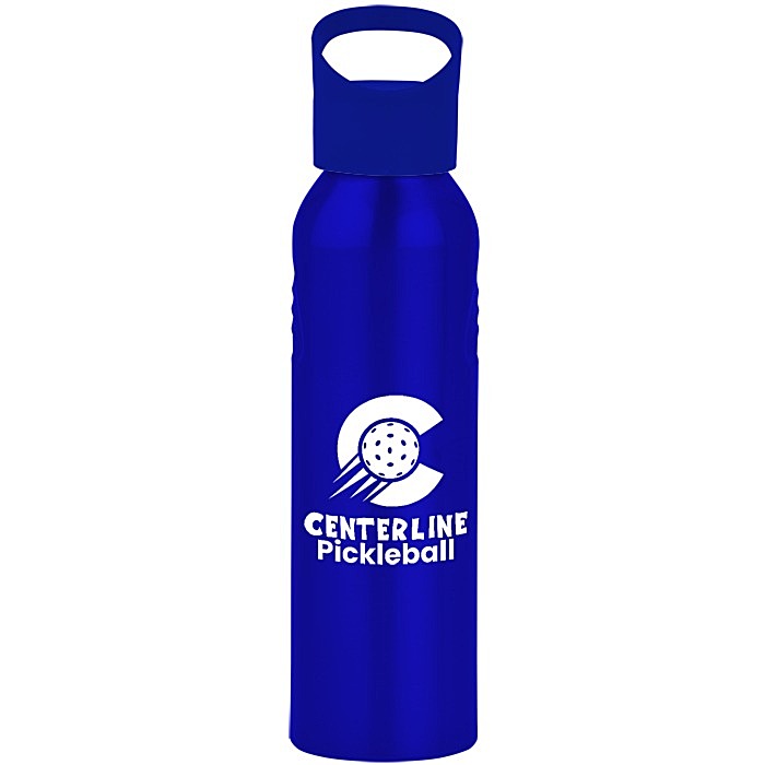 Custom Angle Up Aluminum Sport Bottle - 22 oz