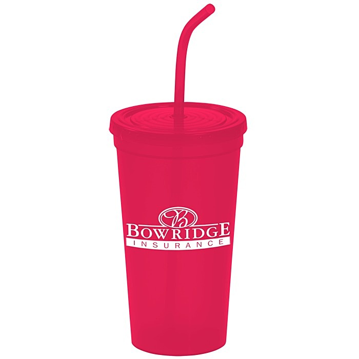 Custom Brilliantly Bent Straw Tumbler - 22 ounces